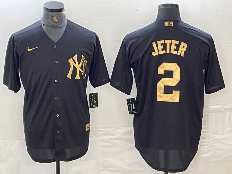 Men's New York Yankees #2 Derek Jeter Black White Cool Base Stitched Jersey,We sell and wholesale Men's New York Yankees #2 Derek Jeter Black White Cool Base Stitched Jersey on line form chian!